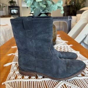 Isabel Marant Gray Suede Ankle Boots Size 38